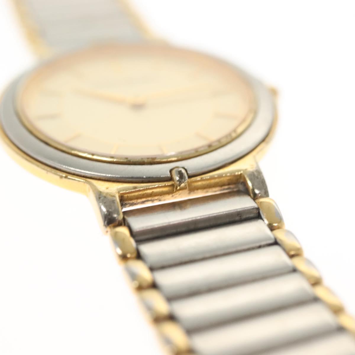 SAINT LAURENT Watches metal Silver Auth yk19419