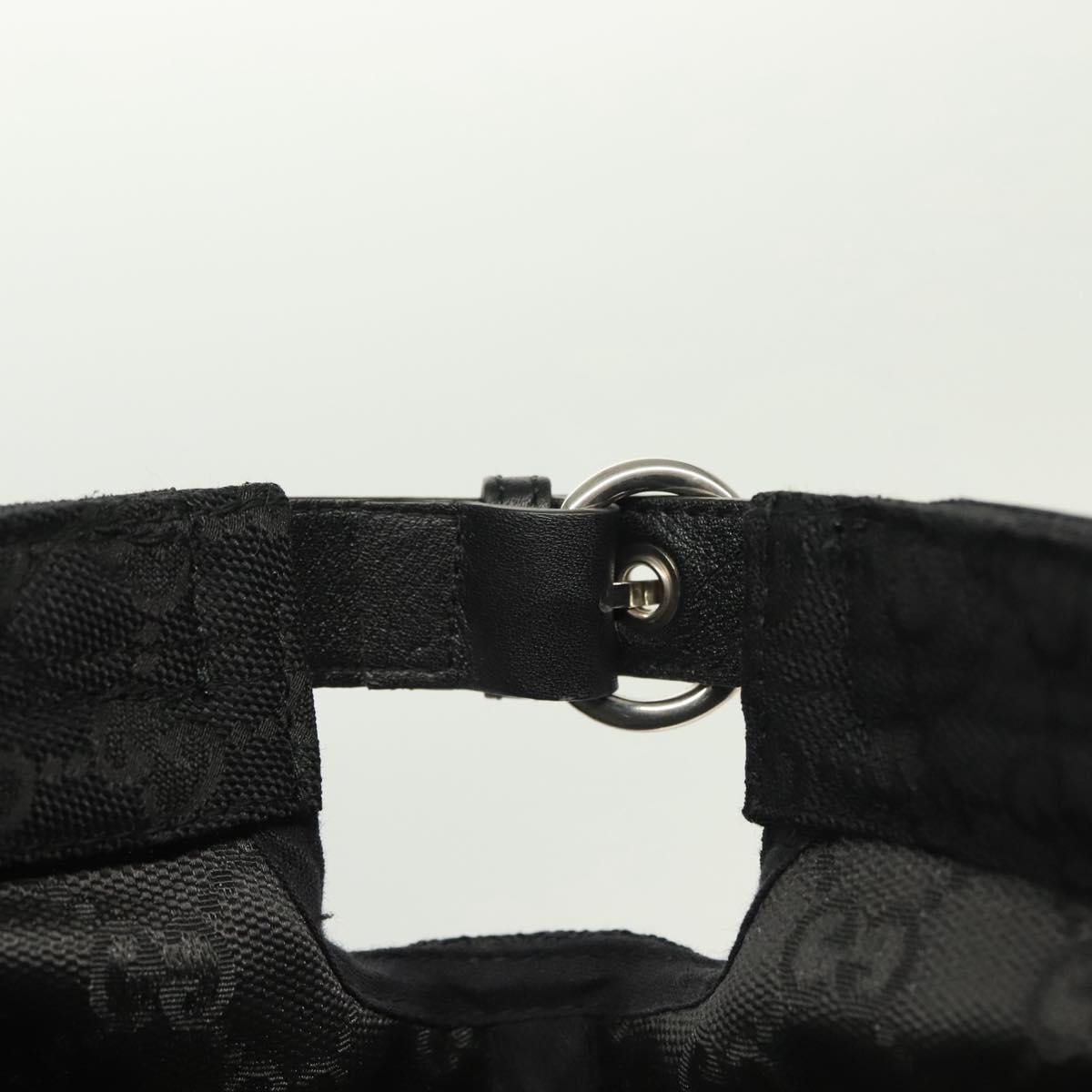 GUCCI GG Canvas Cap L Black Auth yk19424