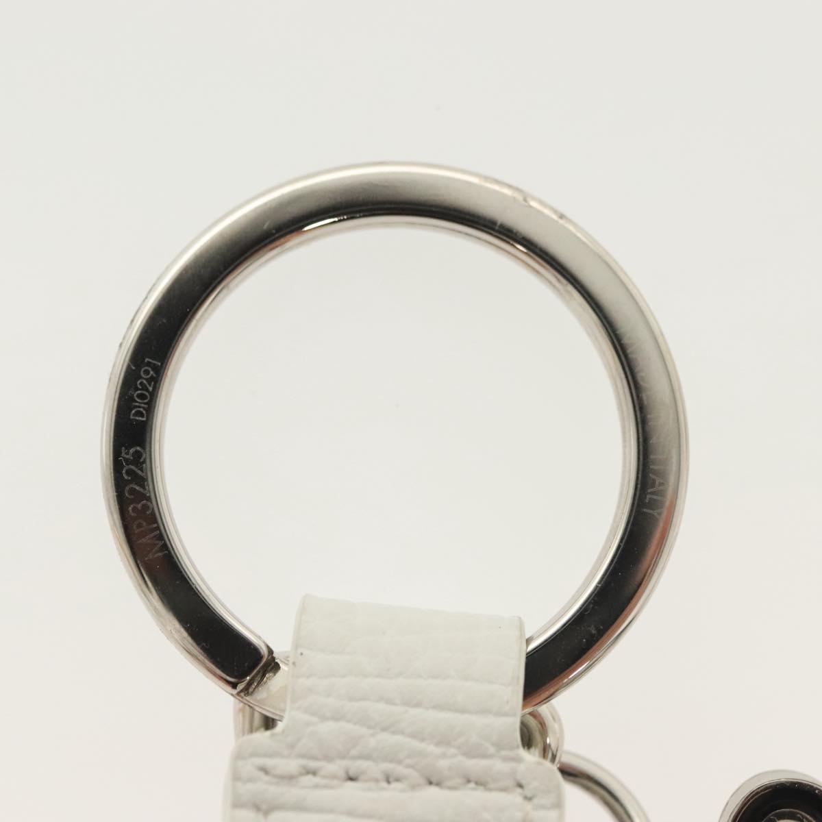 LOUIS VUITTON NIGO Collaboration Dragonne Key Ring White MP3225 LV Auth yk19448M