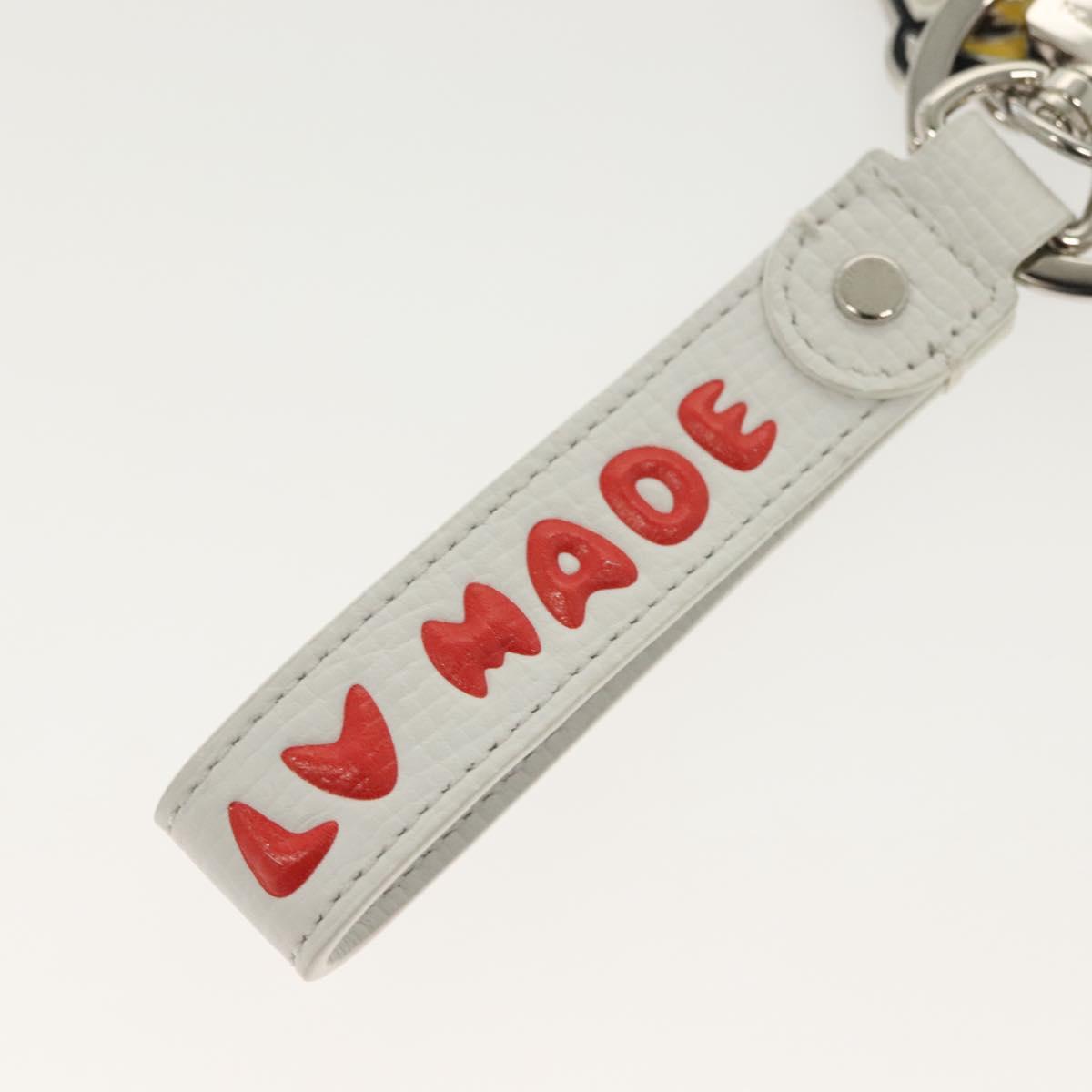 LOUIS VUITTON NIGO Collaboration Dragonne Key Ring White MP3225 LV Auth yk19448M