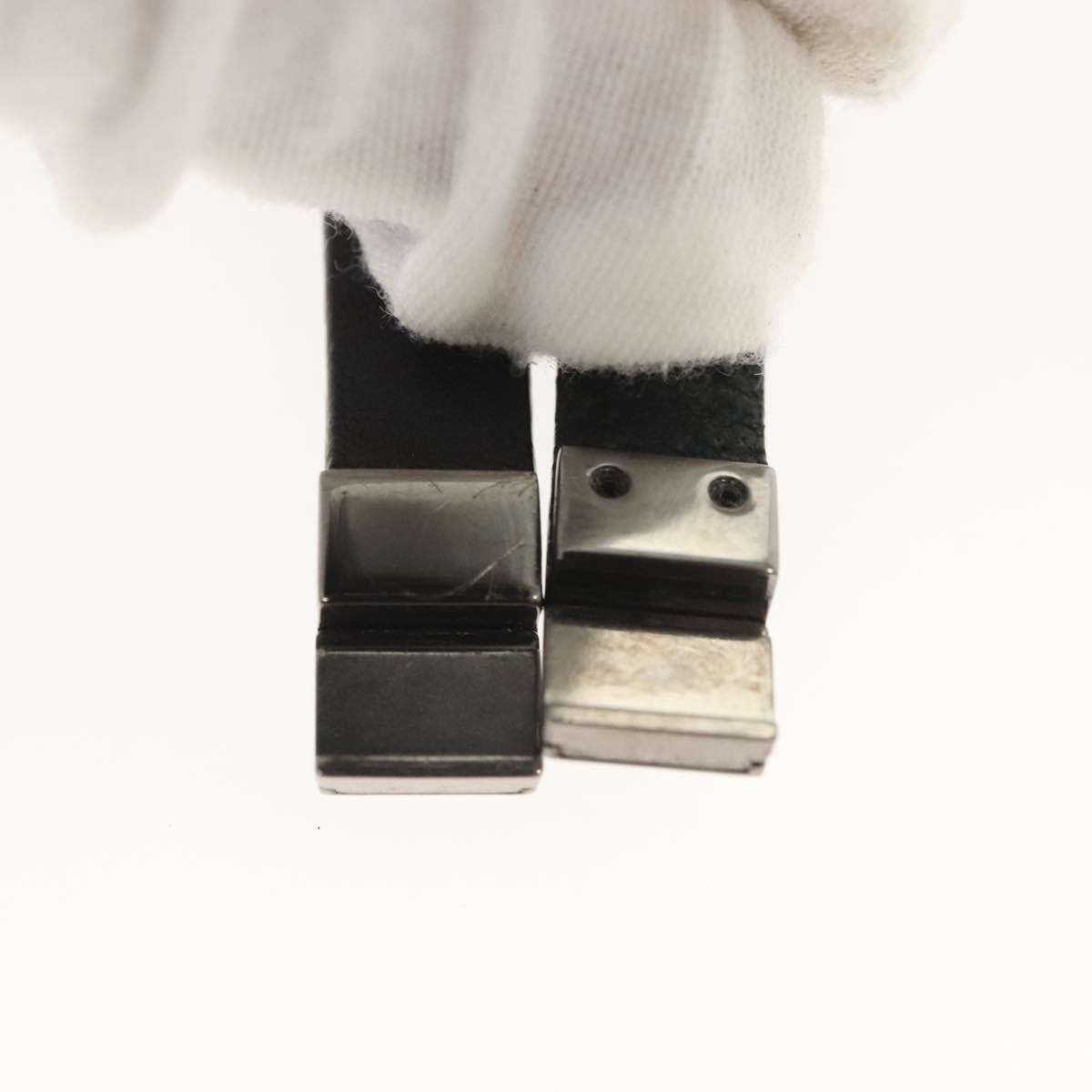 SAINT LAURENT Cassandra Bracelet metal Black Auth yk19459