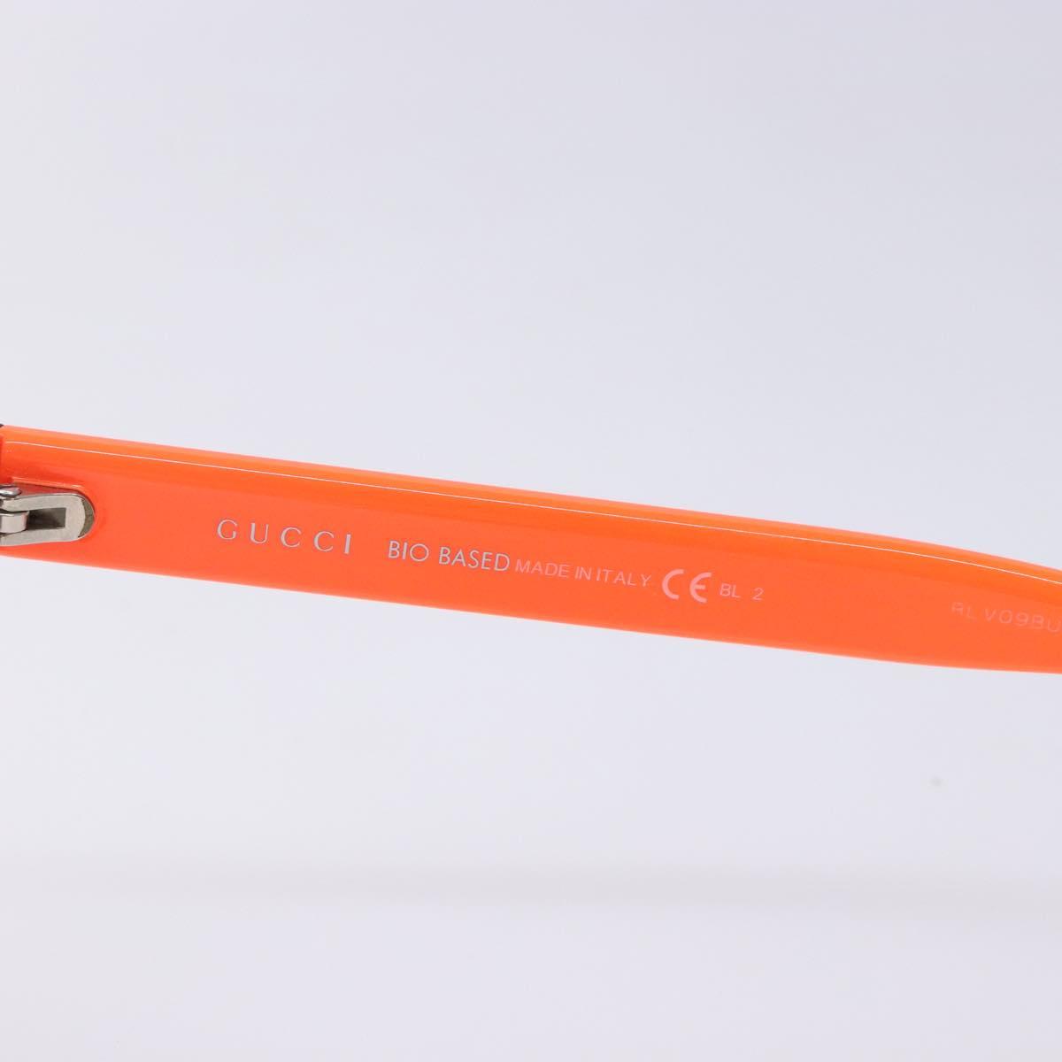GUCCI Sunglasses plastic Orange Auth yk19462