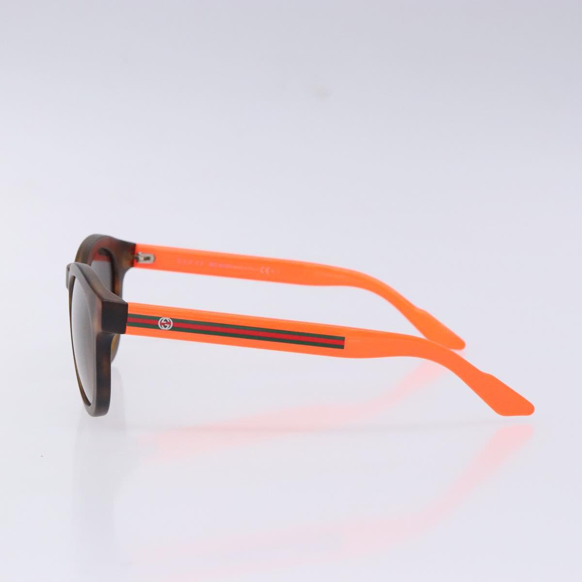 GUCCI Sunglasses plastic Orange Auth yk19462
