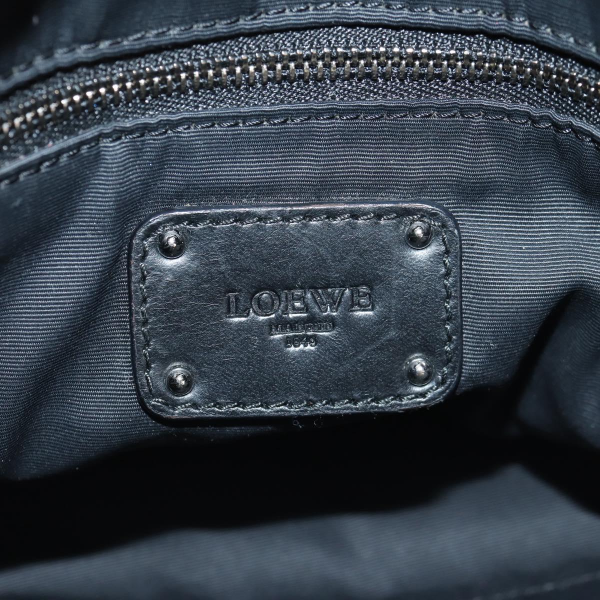 LOEWE Anagram Mya Shoulder Bag Leather Champagne Gold Gold Auth yk19500V