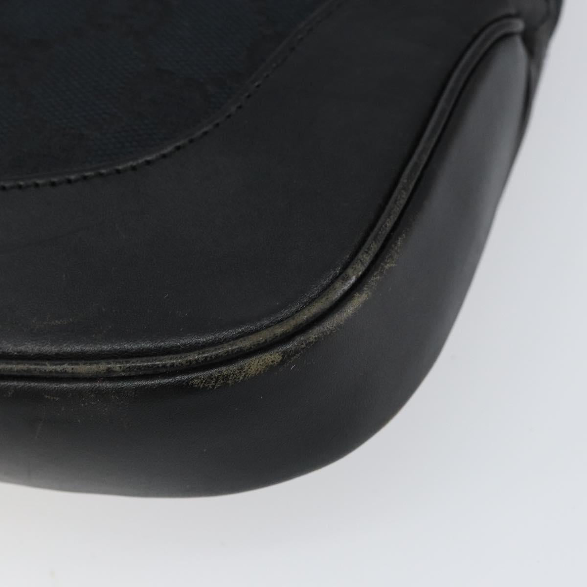 GUCCI GG Canvas Jackie Shoulder Bag Black Silver 001 3306 Auth yk19505