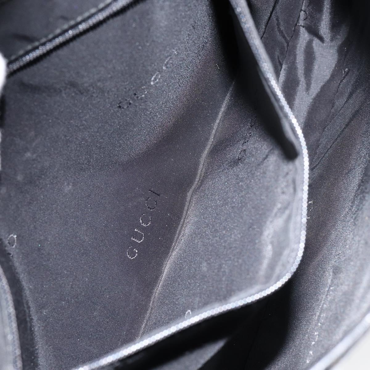 GUCCI Jackie Shoulder Bag Leather Black Silver 001 3306 Auth yk19516