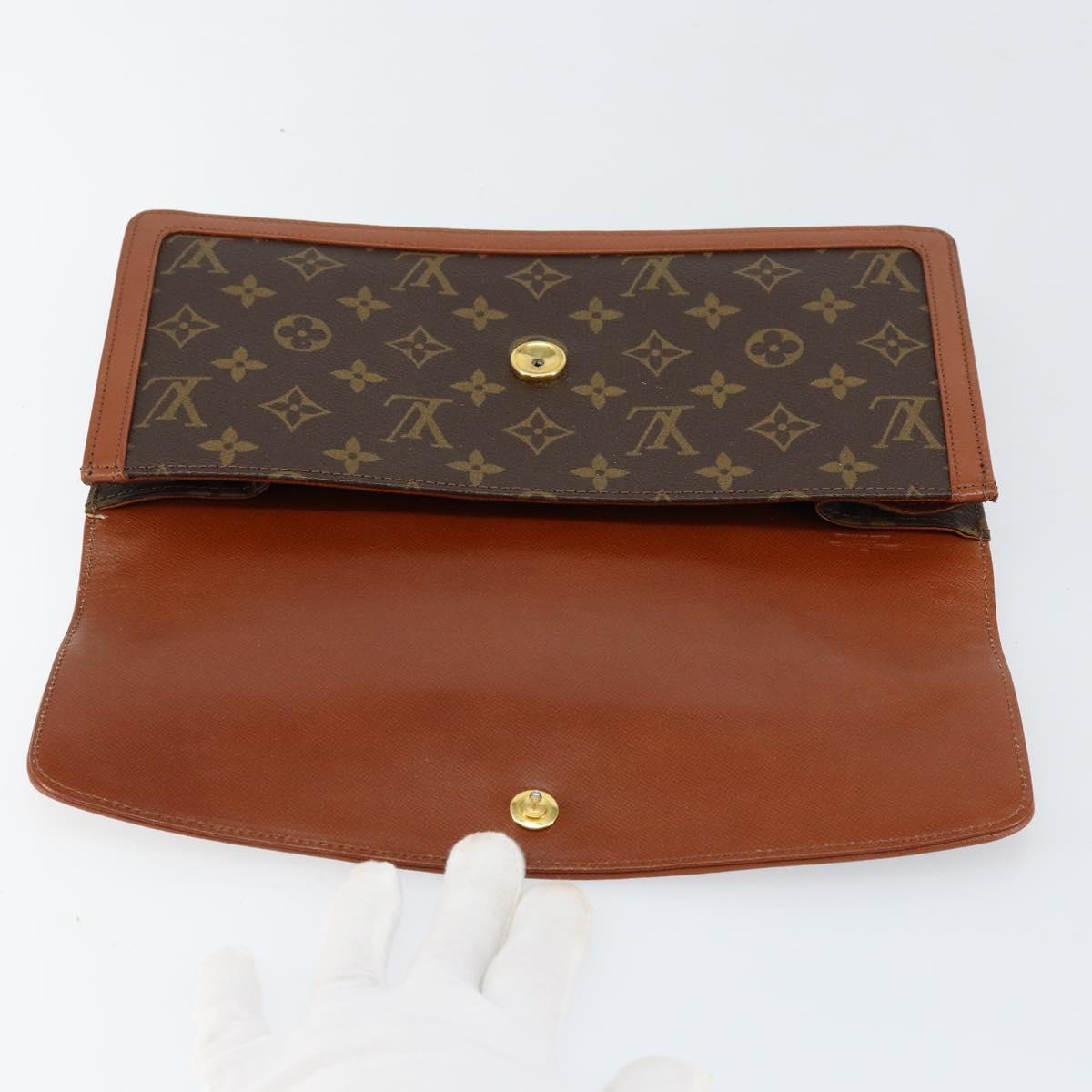 LOUIS VUITTON Monogram Pochette Dam GM Clutch Bag M51810 LV Auth yk19528