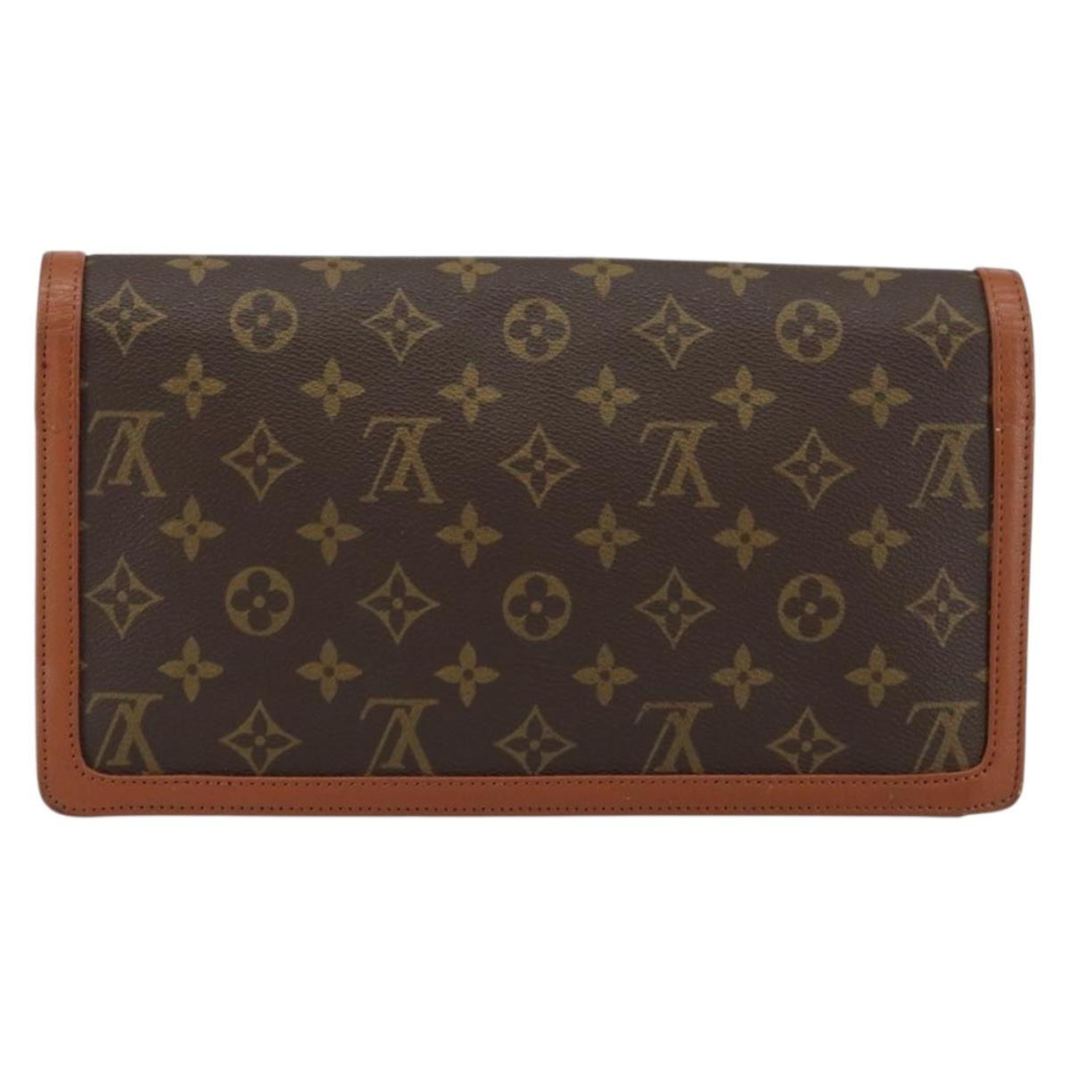 LOUIS VUITTON Monogram Pochette Dam GM Clutch Bag M51810 LV Auth yk19528