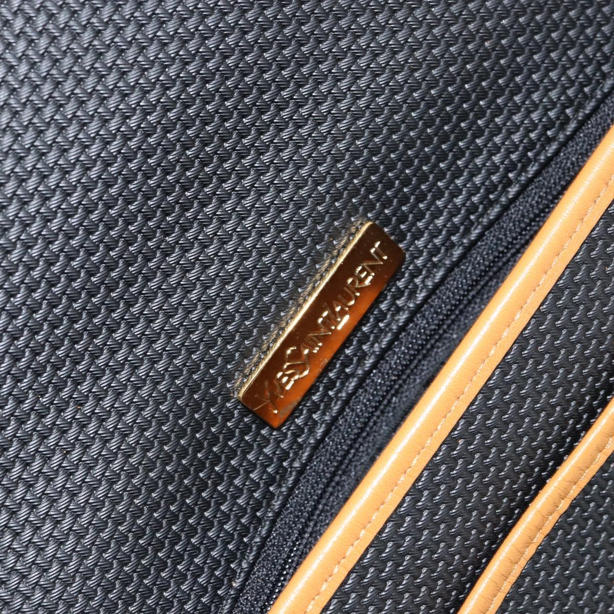 SAINT LAURENT Shoulder Bag Leather Beige Gold Auth yk19534