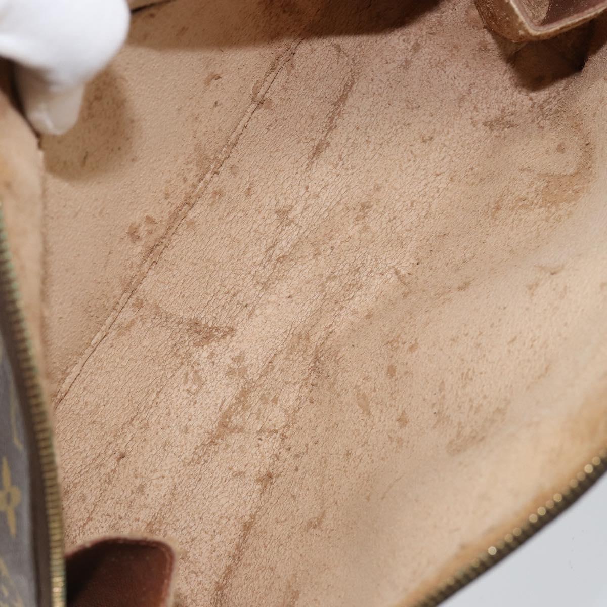 LOUIS VUITTON Monogram Trousse Demi Ronde Cosmetic Pouch M47520 LV Auth yk19536