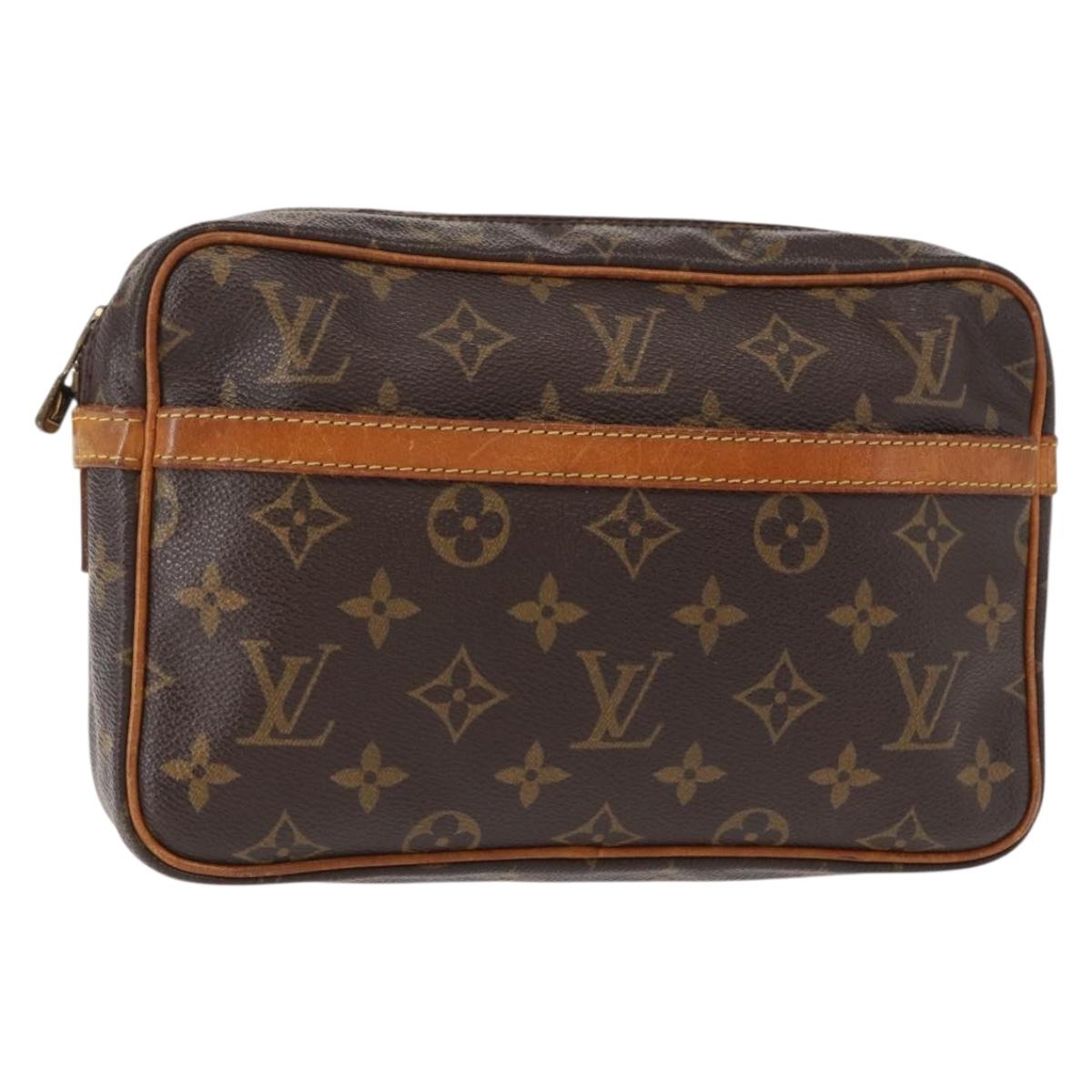 LOUIS VUITTON Monogram Compiegne 23 Clutch Bag M51847 LV Auth yk19540