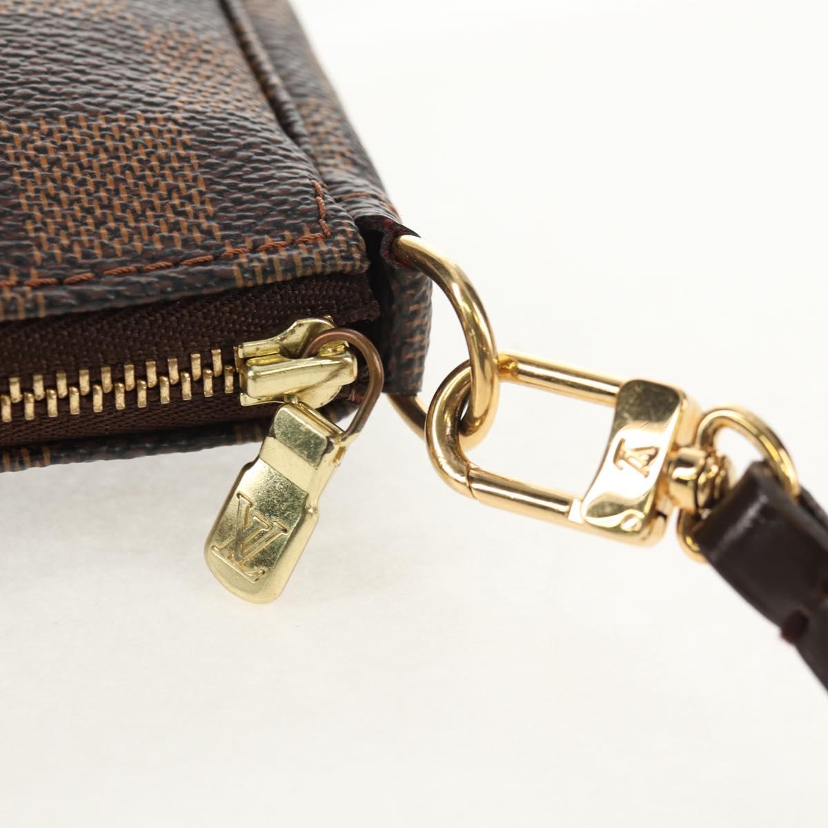LOUIS VUITTON Damier Ebene Pochette Accessoires Pouch N41206 LV Auth yk19541A