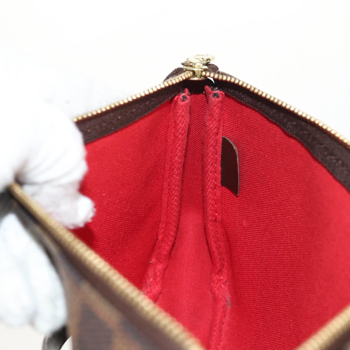 LOUIS VUITTON Damier Ebene Pochette Accessoires Pouch N41206 LV Auth yk19541A