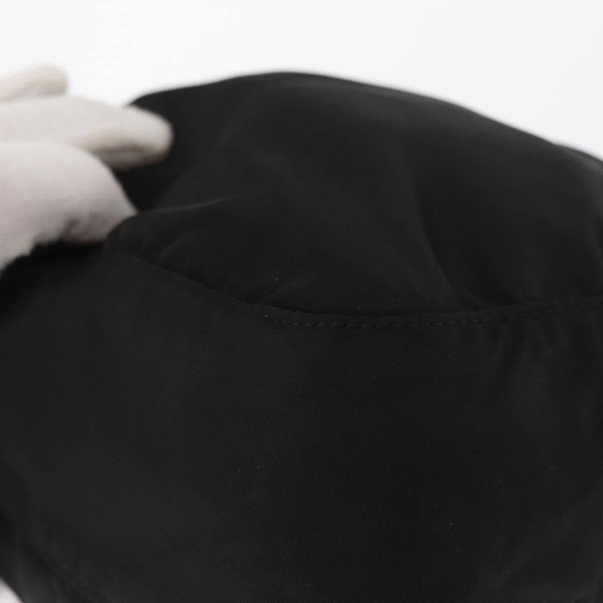 PRADA Shoulder Bag Nylon Black Silver Auth yk19544