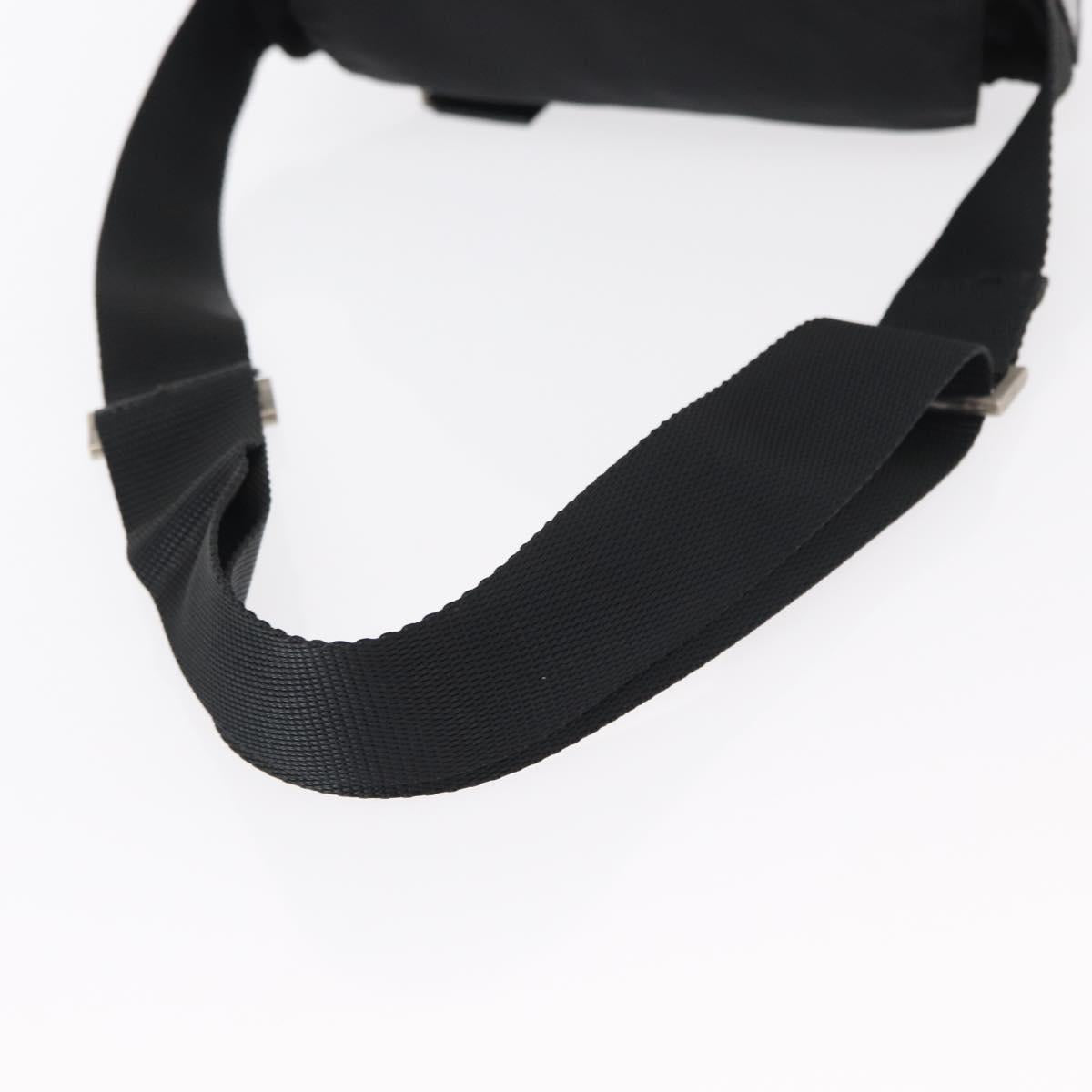 PRADA Shoulder Bag Nylon Black Silver Auth yk19544