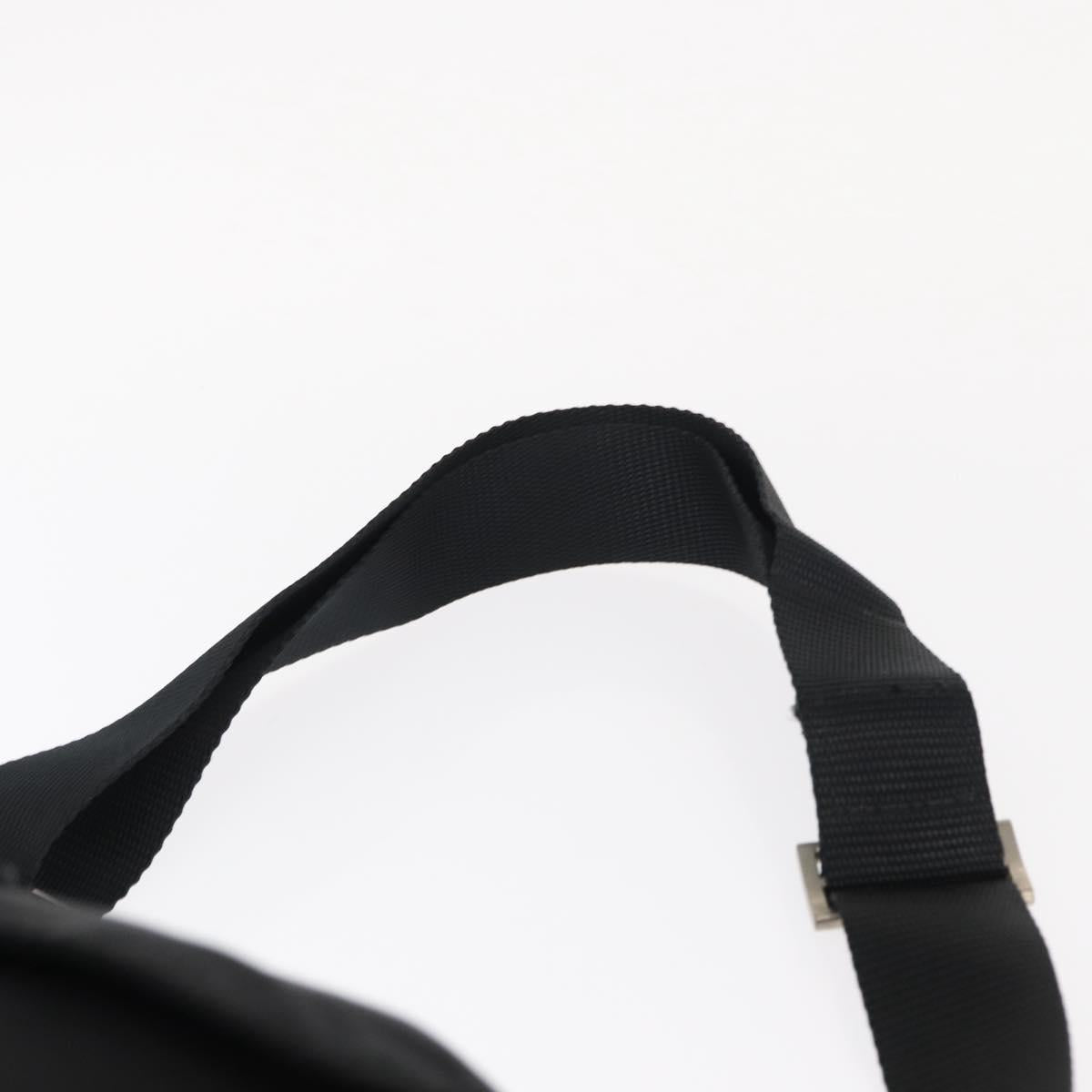 PRADA Shoulder Bag Nylon Black Silver Auth yk19544