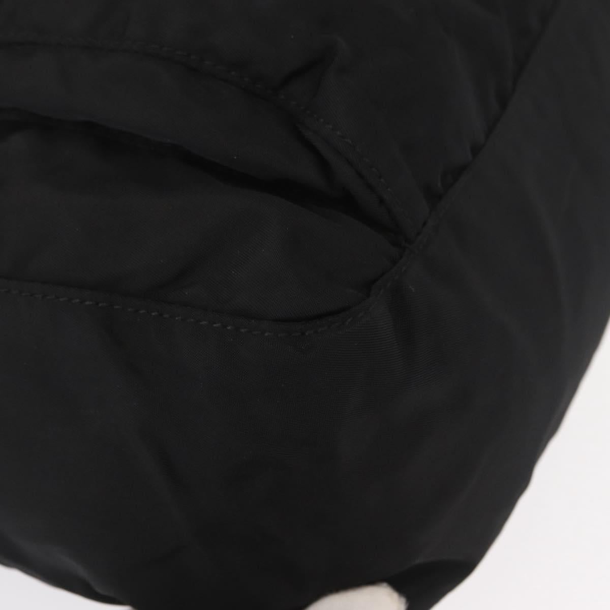 PRADA Shoulder Bag Nylon Black Silver Auth yk19551