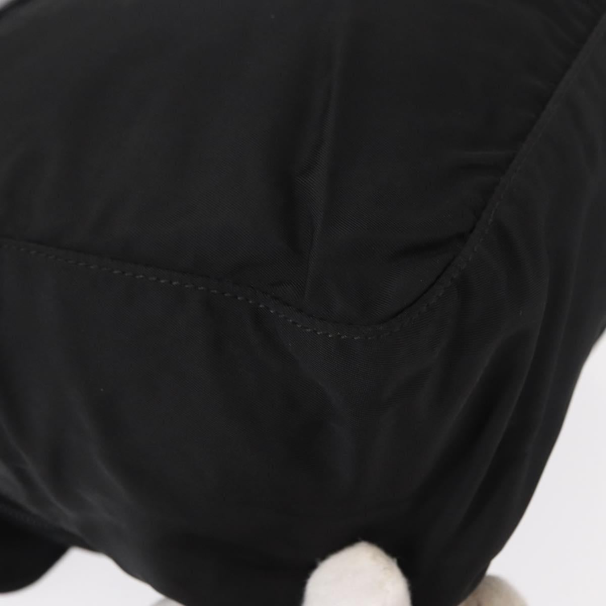 PRADA Shoulder Bag Nylon Black Silver Auth yk19551