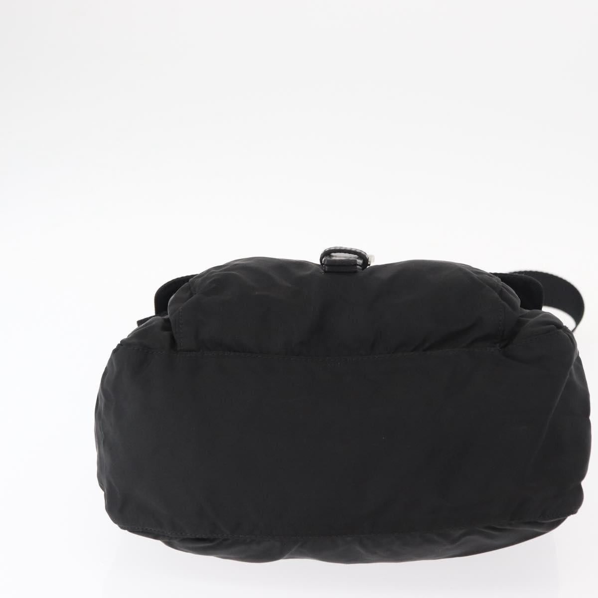 PRADA Shoulder Bag Nylon Black Silver Auth yk19551
