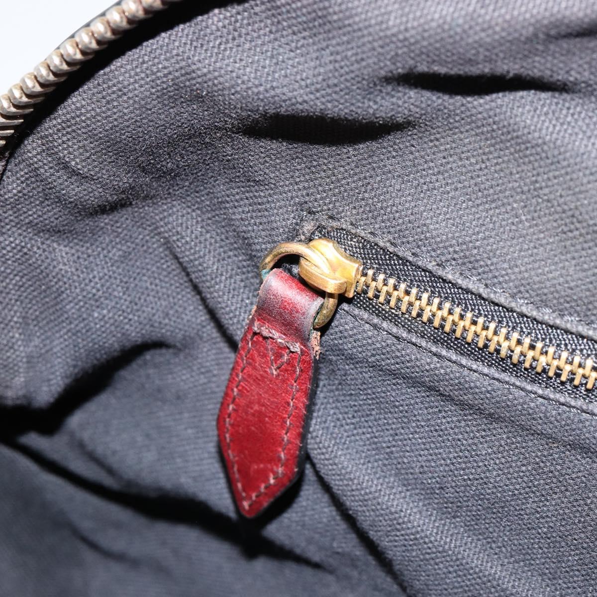 BURBERRY Nova Check Hand Bag Canvas Beige Gold Auth yk19552