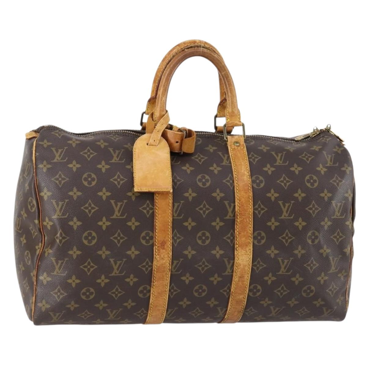 LOUIS VUITTON Monogram Keepall 45 Boston Bag M41428 LV Auth yk19560