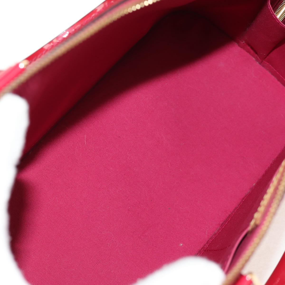 LOUIS VUITTON Monogram Vernis Alma PM Hand Bag Rose Andian M91770 Auth yk19570V