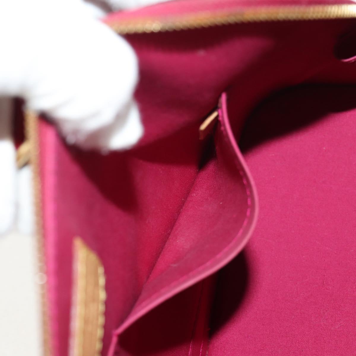 LOUIS VUITTON Monogram Vernis Alma PM Hand Bag Rose Andian M91770 Auth yk19570V