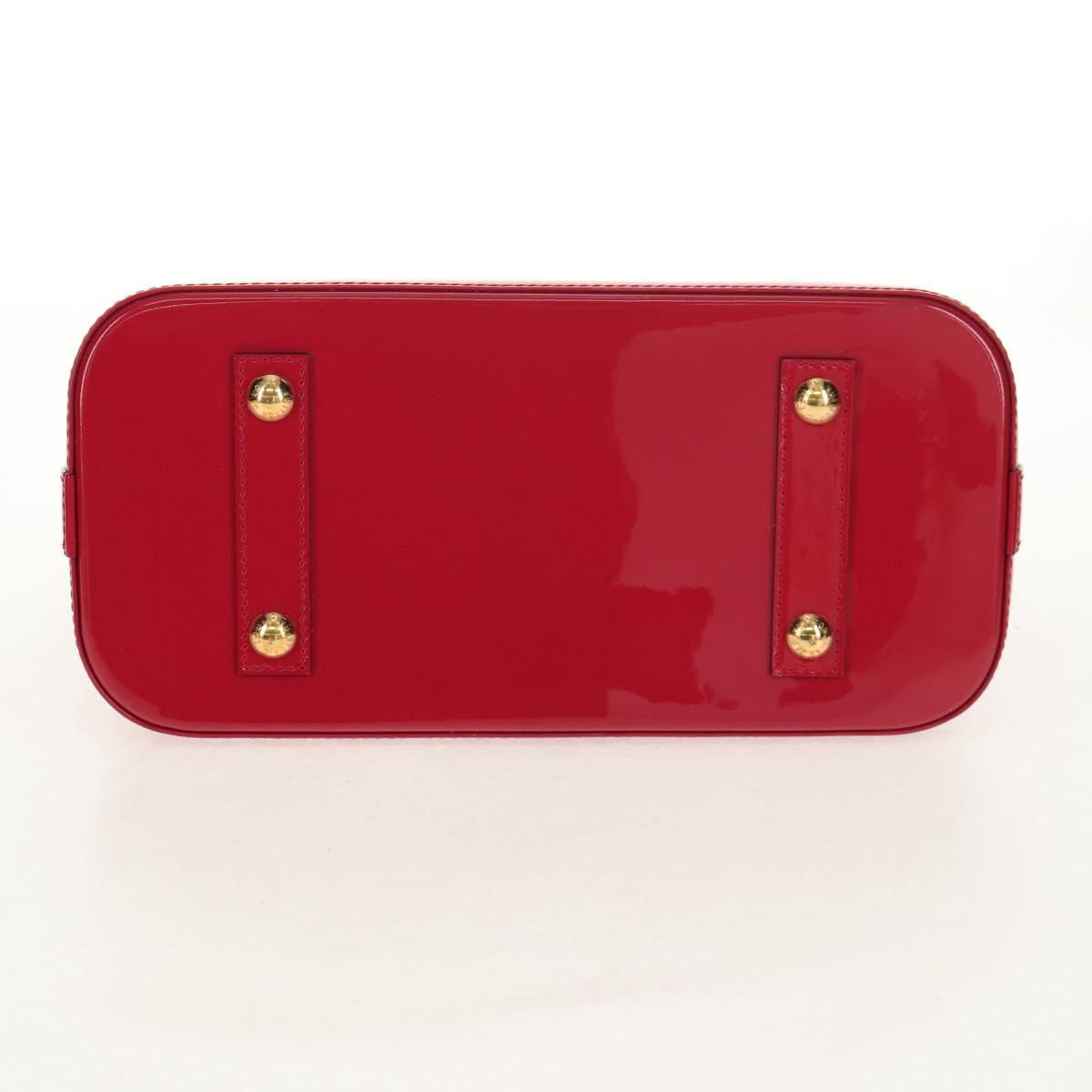 LOUIS VUITTON Monogram Vernis Alma PM Hand Bag Rose Andian M91770 Auth yk19570V