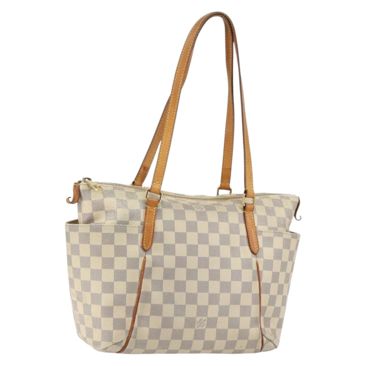 LOUIS VUITTON Damier Azur Totally PM Tote Bag N41280 LV Auth yk19573