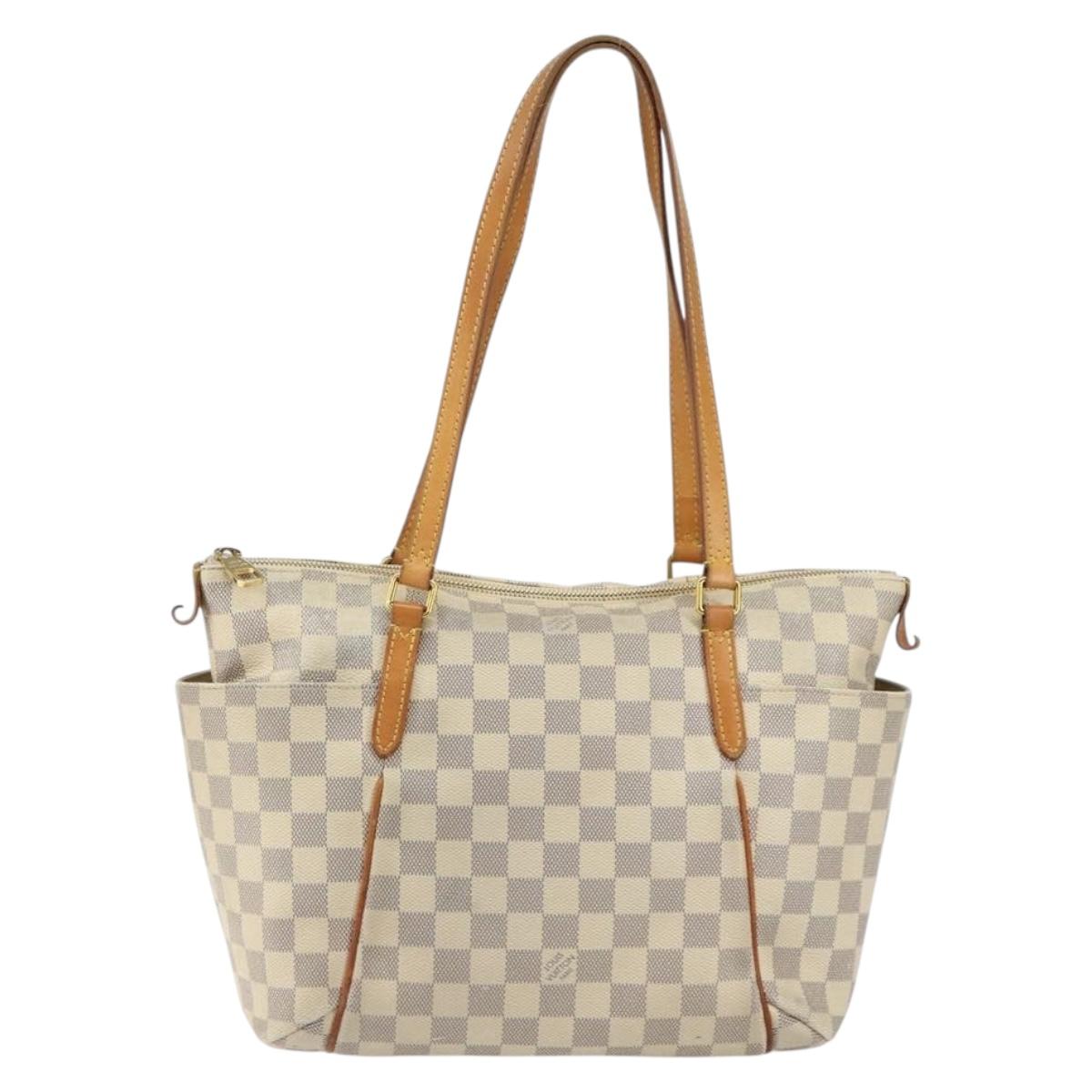 LOUIS VUITTON Damier Azur Totally PM Tote Bag N41280 LV Auth yk19573