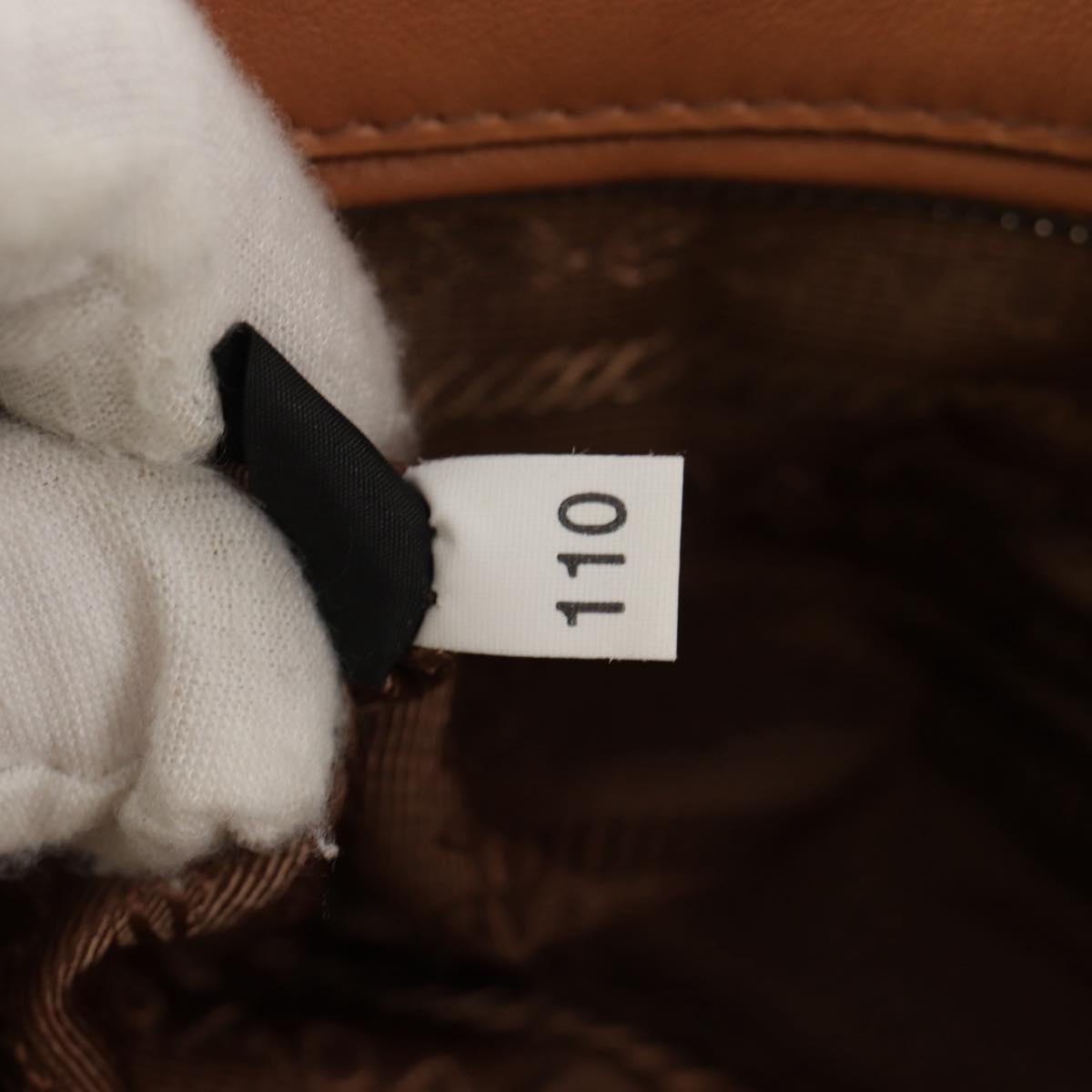 PRADA Gathered Chain Shoulder Bag Leather Beige Silver B4553C Auth yk19578V