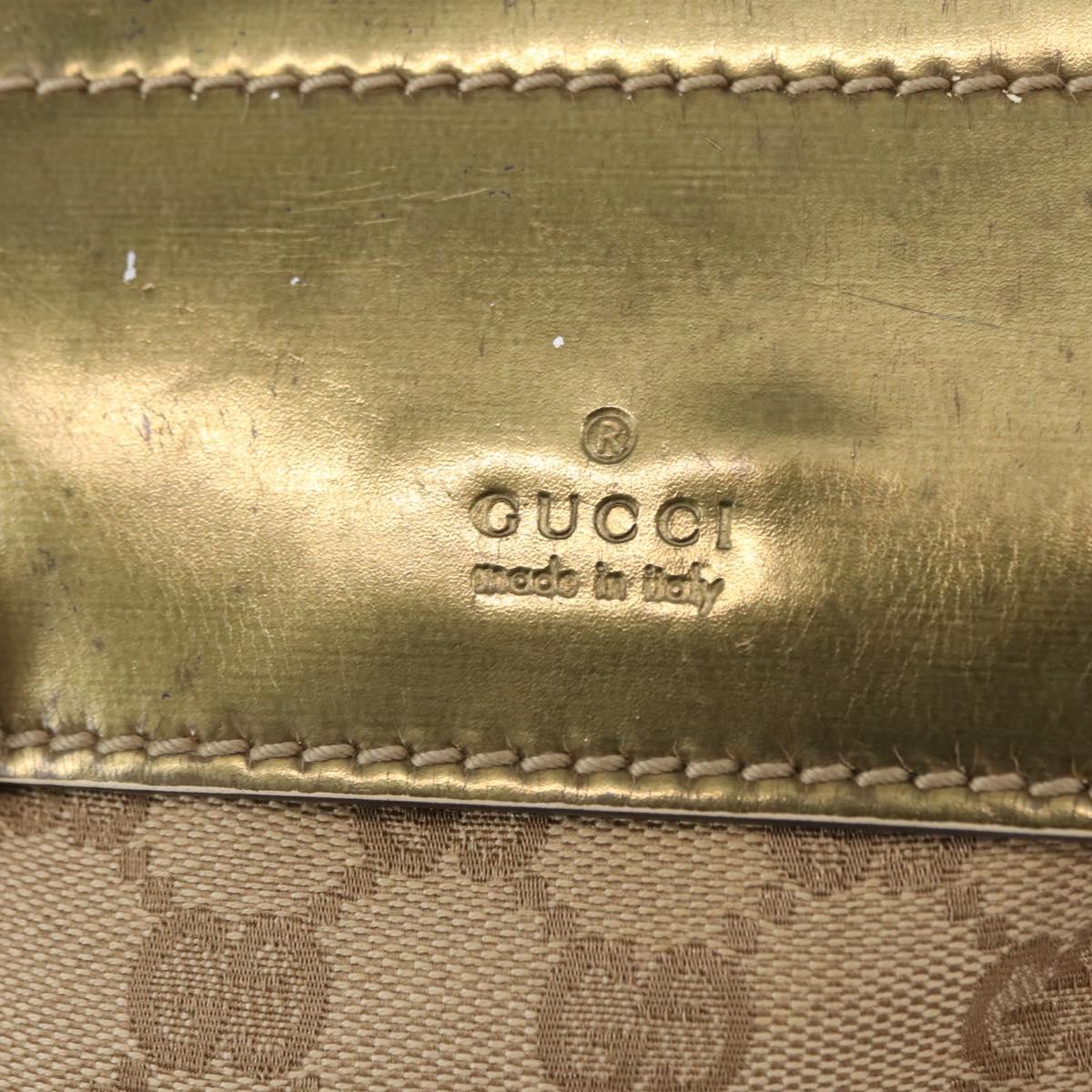 GUCCI GG Canvas Waist bag Beige Gold 28566 Auth yk19581