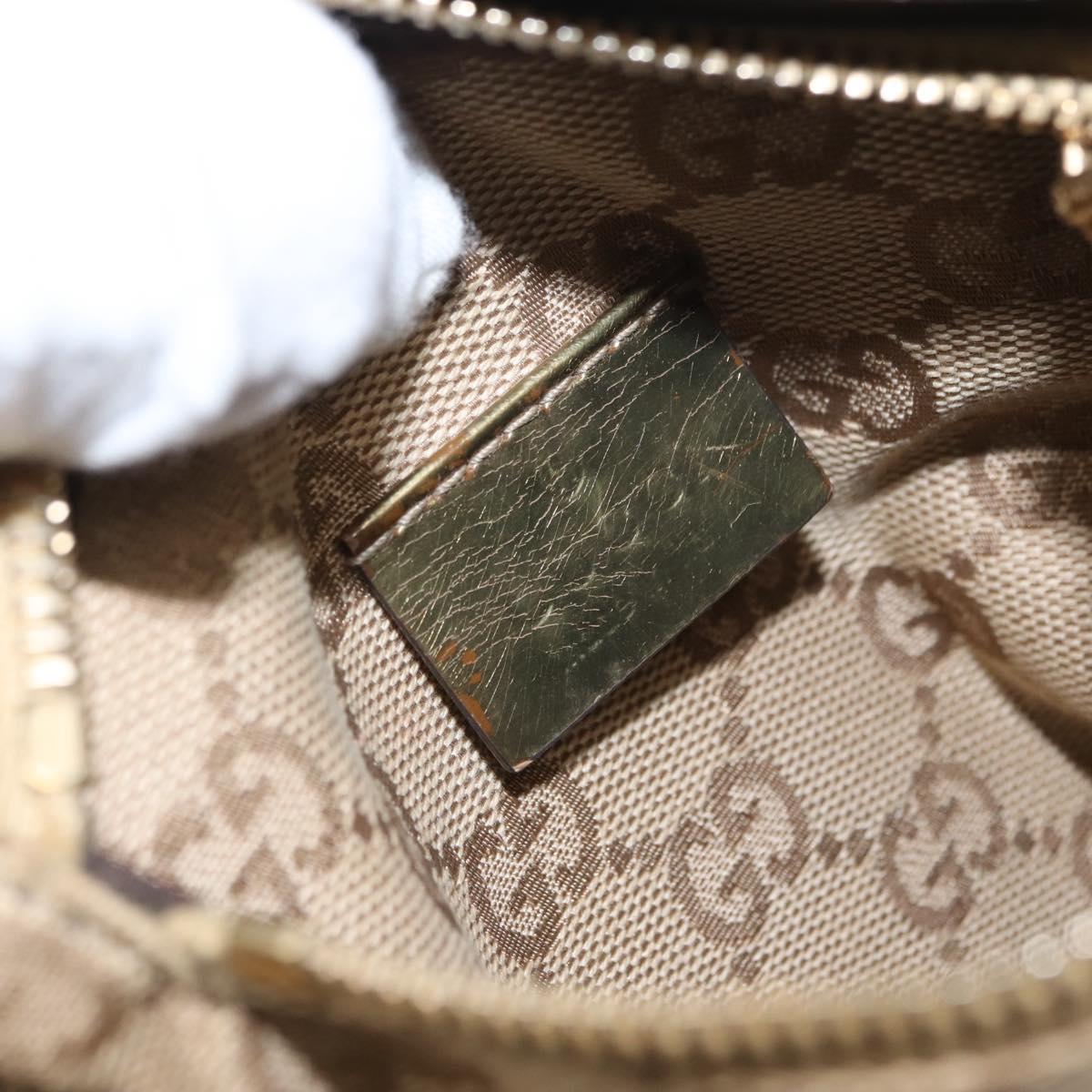 GUCCI GG Canvas Waist bag Beige Gold 28566 Auth yk19581