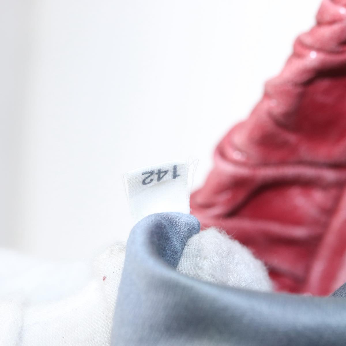 Miu Miu Vitellolux Hand Bag Leather Red Gold Auth yk19589