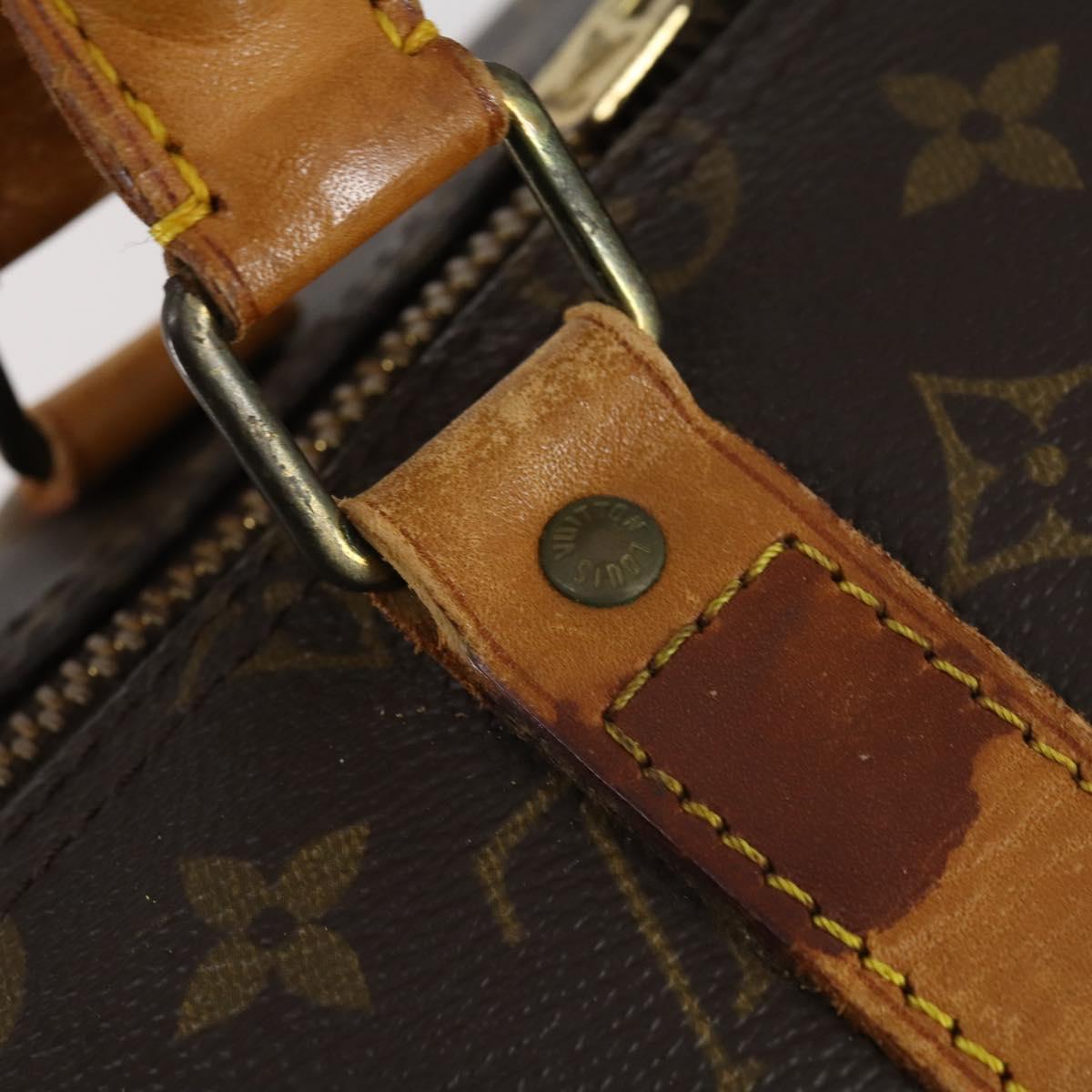 LOUIS VUITTON Monogram Keepall Bandouliere 55 Boston Bag M41414 LV Auth yk19591