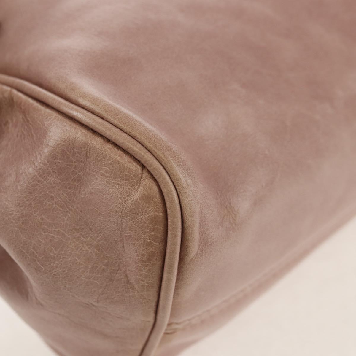 Miu Miu Shoulder Bag Leather Pink Gold Auth yk19597V