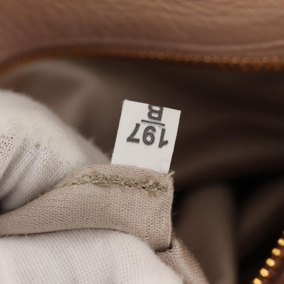 Miu Miu Hand Bag Leather 2way Beige Gold Auth yk19600V