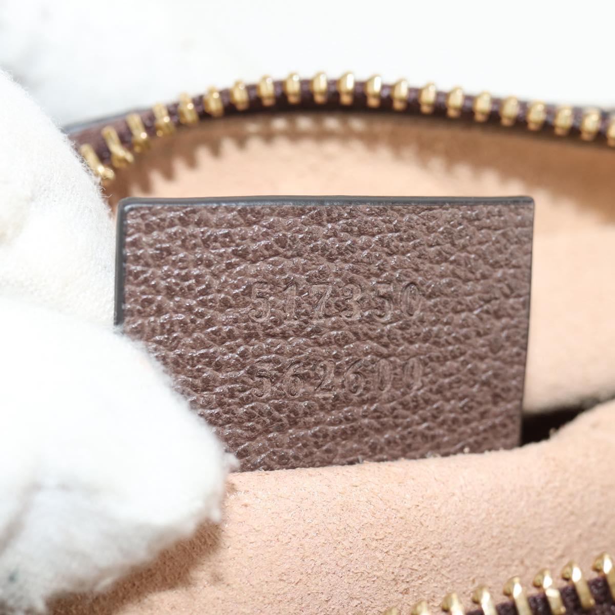 GUCCI Ophidia GG Supreme Web Sherry Line Bag PVC Beige 517350 Auth yk19604M