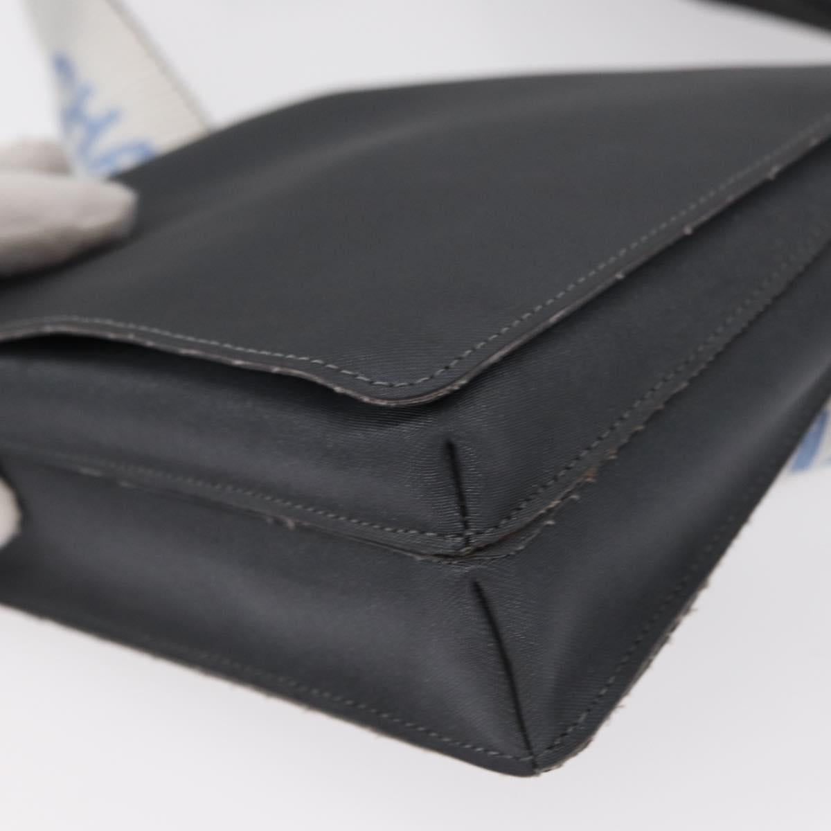 CHANEL Sports Line Waist bag Nylon Gray Silver CC Auth yk19613