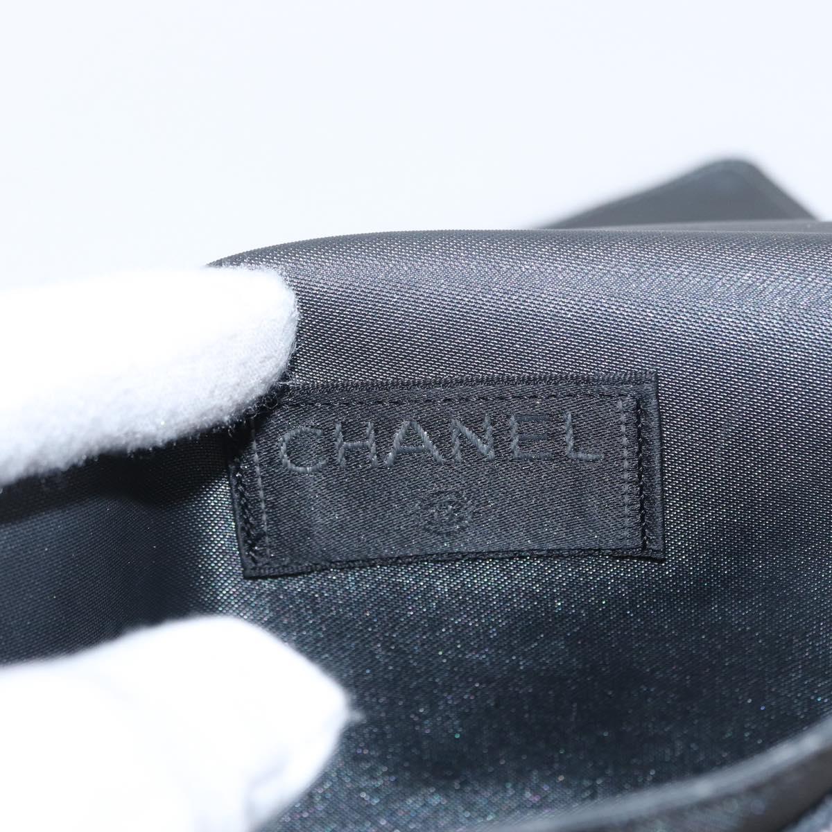 CHANEL Sports Line Waist bag Nylon Gray Silver CC Auth yk19613