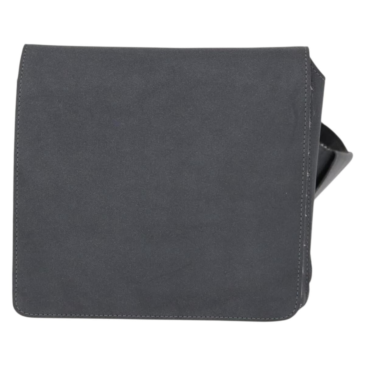 CHANEL Sports Line Waist bag Nylon Gray Silver CC Auth yk19613