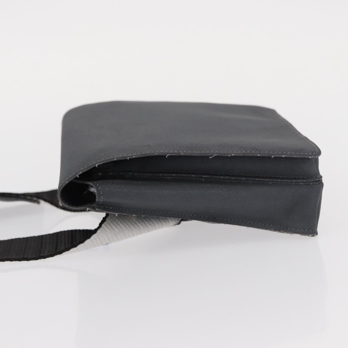 CHANEL Sports Line Waist bag Nylon Gray Silver CC Auth yk19613