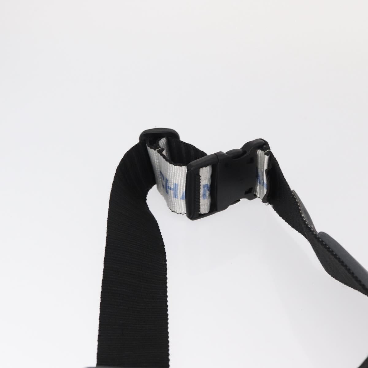 CHANEL Sports Line Waist bag Nylon Gray Silver CC Auth yk19613