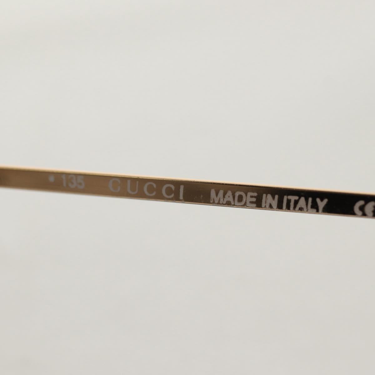 GUCCI Sunglasses metal Blue Auth yk19621V