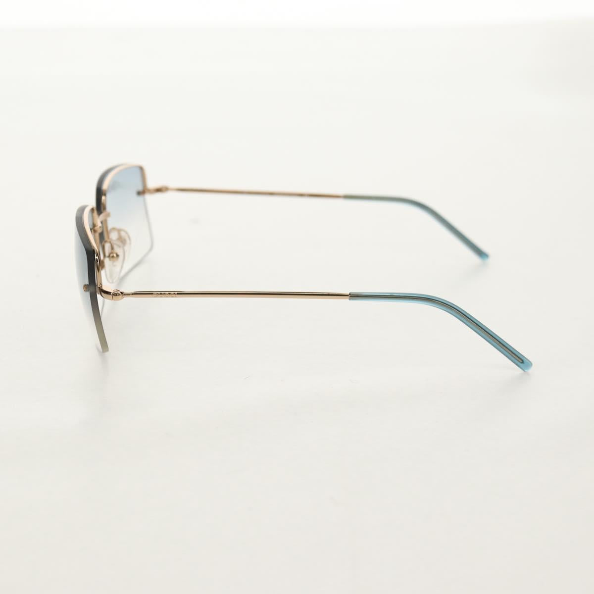 GUCCI Sunglasses metal Blue Auth yk19621V