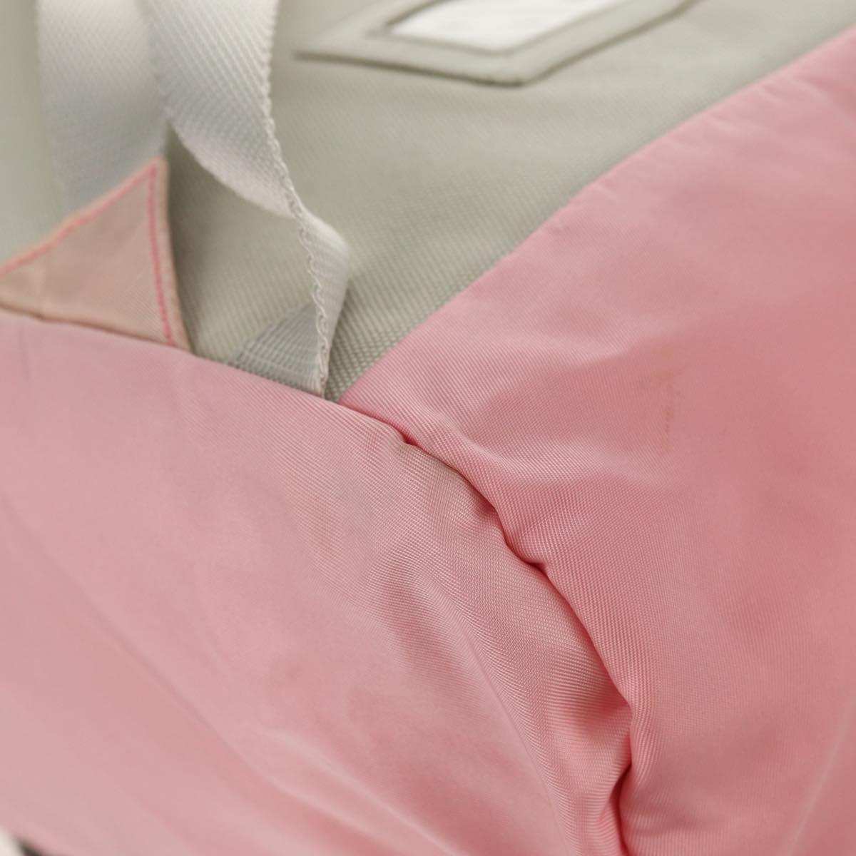 PRADA Backpack Nylon Pink Silver Auth yk19623V