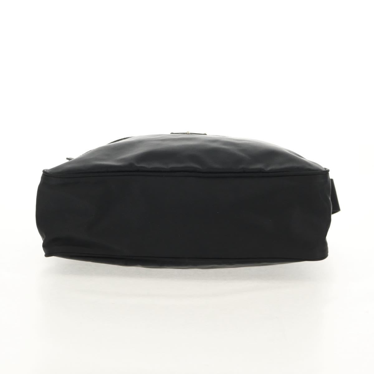 PRADA Shoulder Bag Nylon Black Silver Auth yk19625V