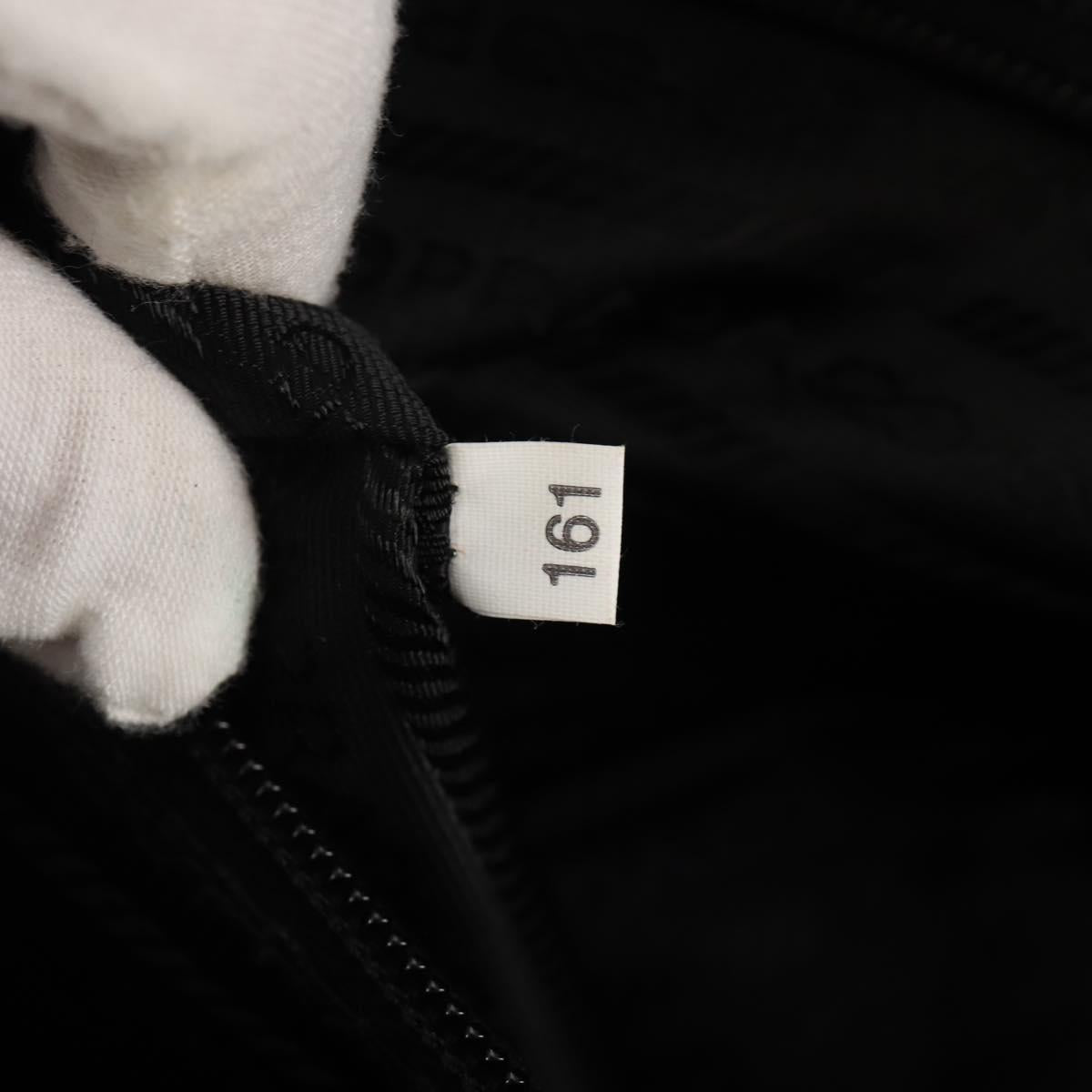 PRADA Shoulder Bag Nylon Black Silver Auth yk19625V