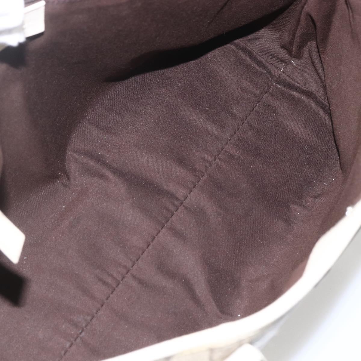 GUCCI GG Supreme Tote Bag PVC Beige Silver 114595 Auth yk19636