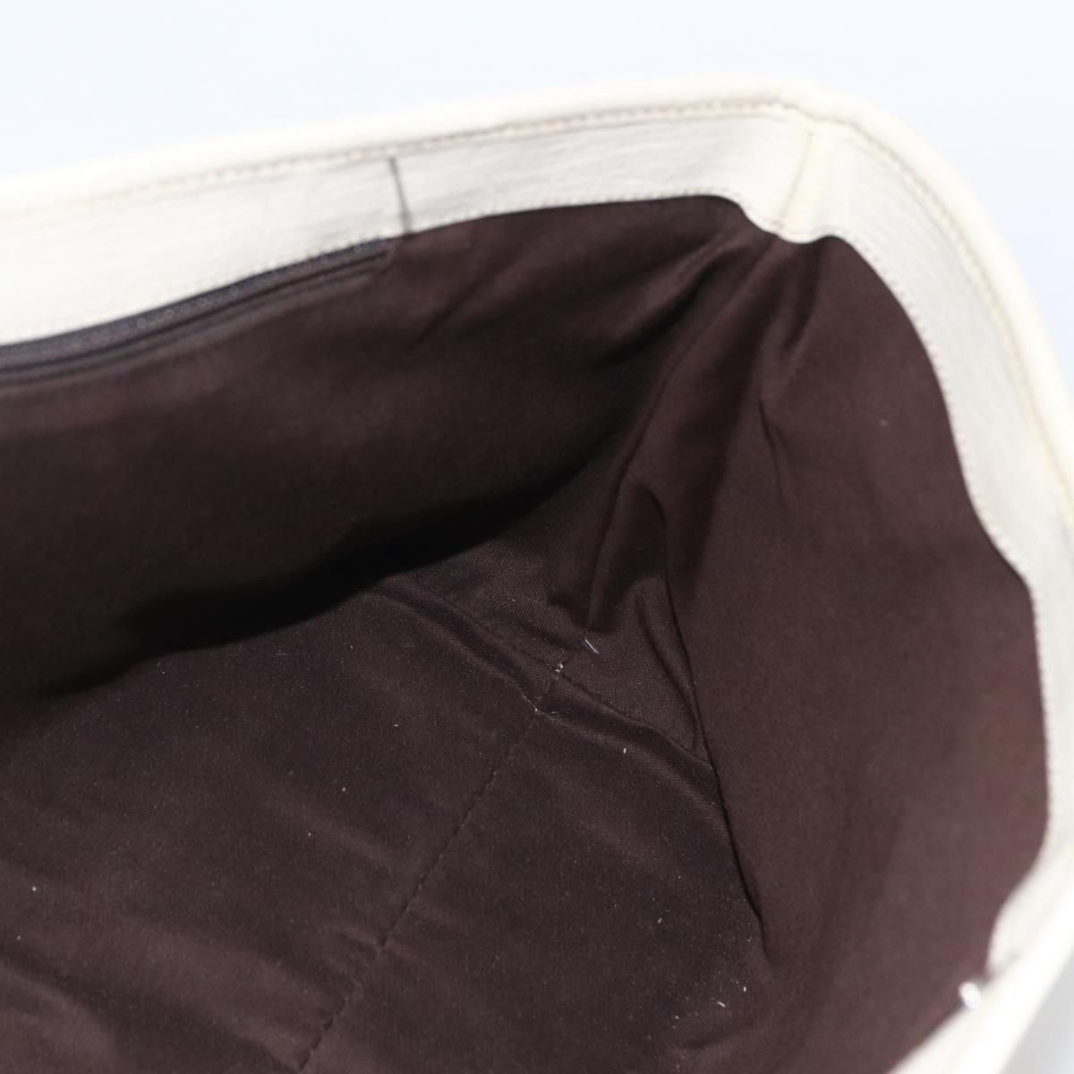 GUCCI GG Supreme Tote Bag PVC Beige Silver 114595 Auth yk19636